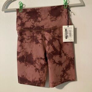 NWT Electric And Rose Bike Shorts Tye  Dye Rosewood